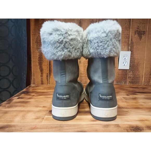 Koolaburra by UGG Womens Faux Fur Zip Suede‎ Waterproof Boots Sz W 6 - Picture 6 of 12